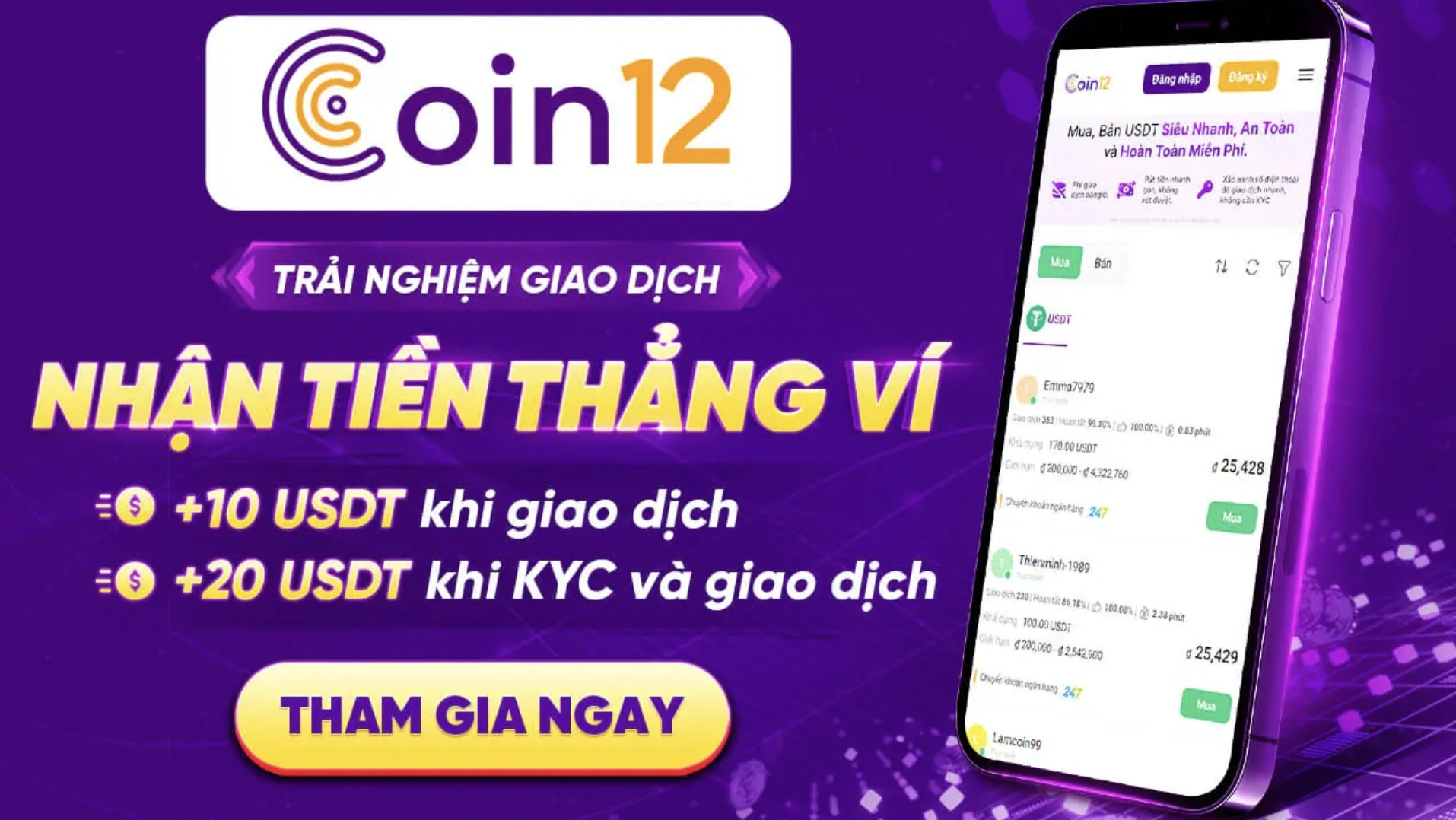 Lợi ích khi rút tiền từ  về Coin12